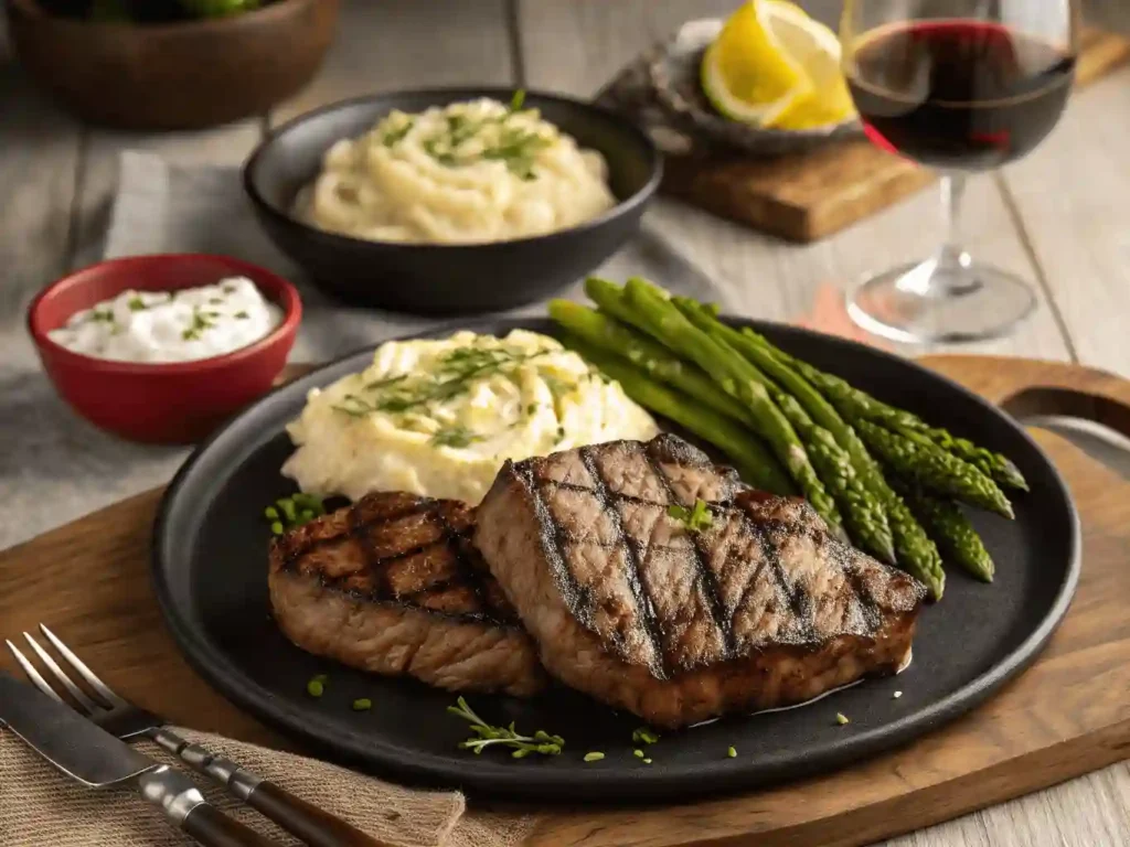 steak and mashed potatoes recipe