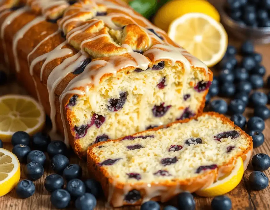 lemon blueberry yogurt loaf