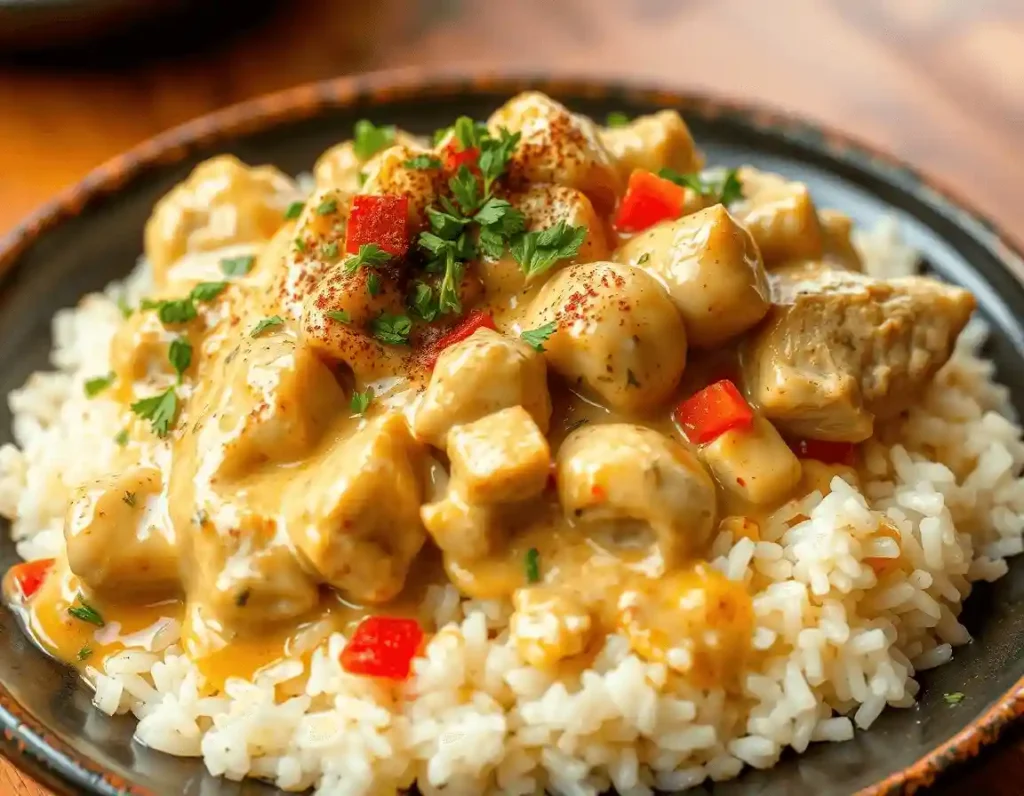 Creamy Smothered Chicken and Rice