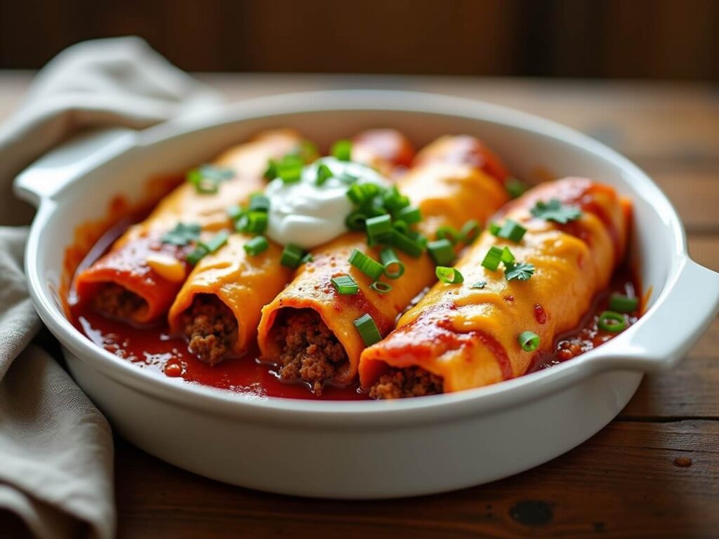 ground beef enchiladas recipe