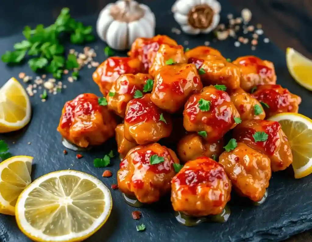 garlic butter chicken bites recipe
